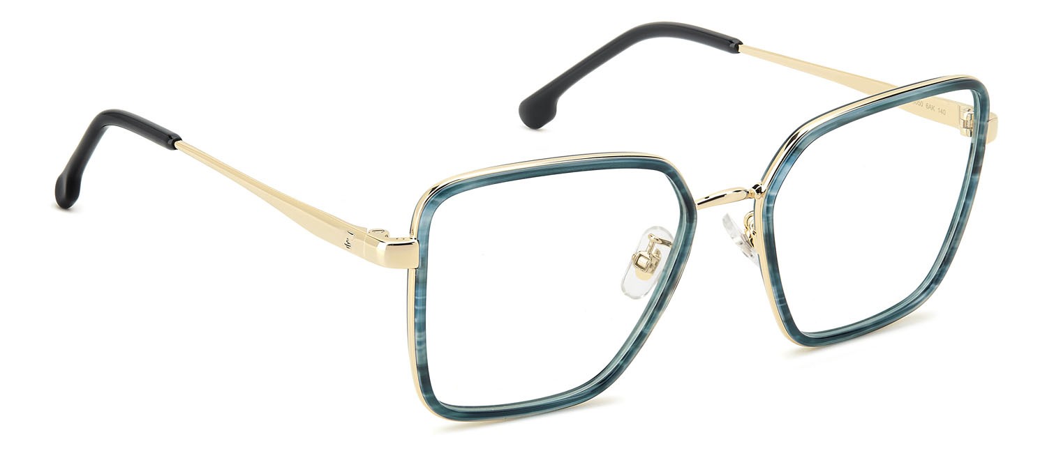Occhiali da vista Carrera 3050 109021 (6AK) colore green horn forma quadrato 