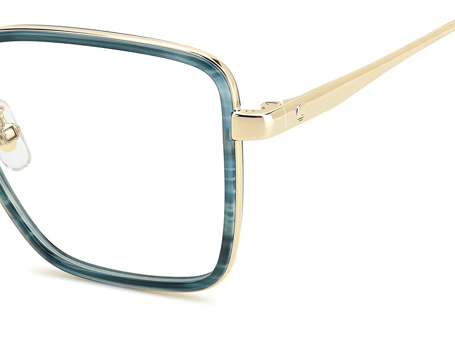 Occhiali da vista Carrera 3050 109021 (6AK) colore green horn forma quadrato 