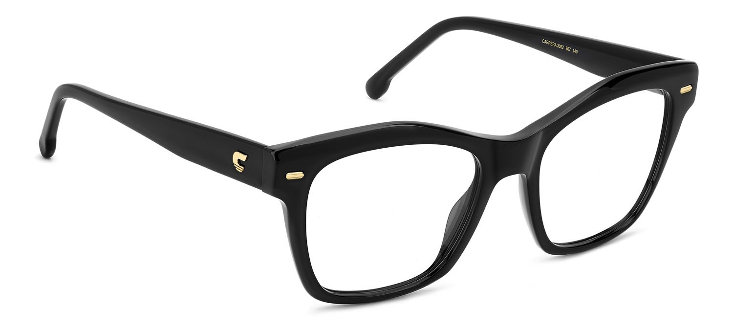 Brillen Carrera 3052 109023 (807) farbe black form rechteckig 