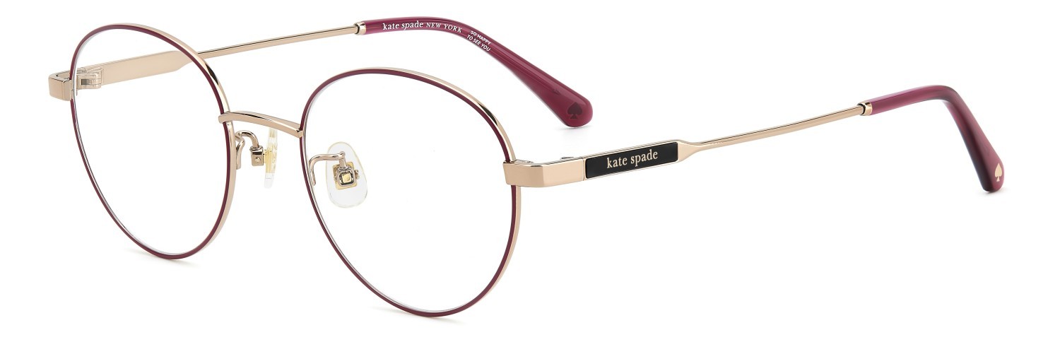 Occhiali da vista Kate Spade Ks Jordy/FJ 109031 0AW colore rose gold red forma rotondo 