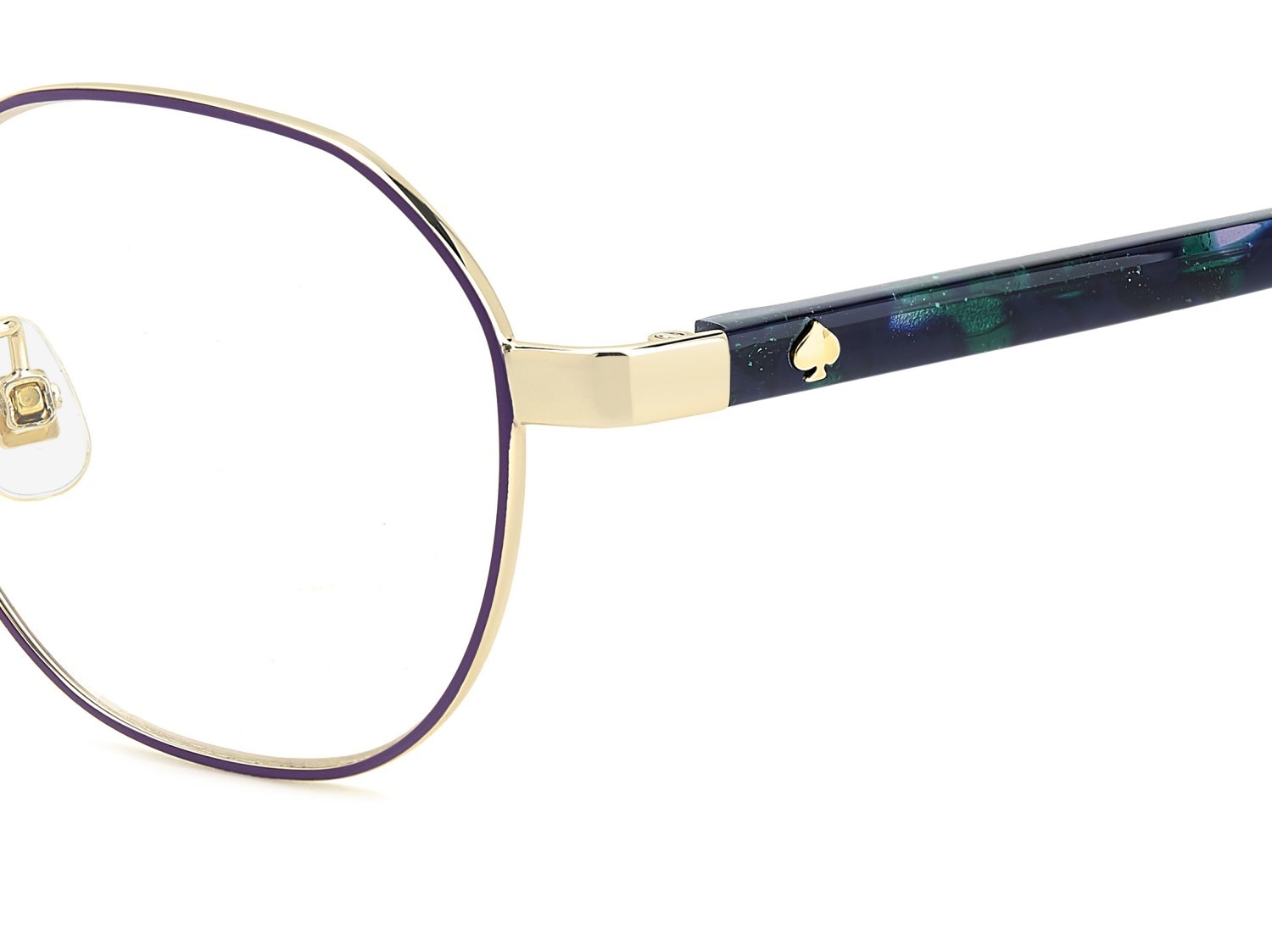 Brillen Kate Spade Ks Kindra/FJ 109033 BSU farbe violet gold form rechteckig 