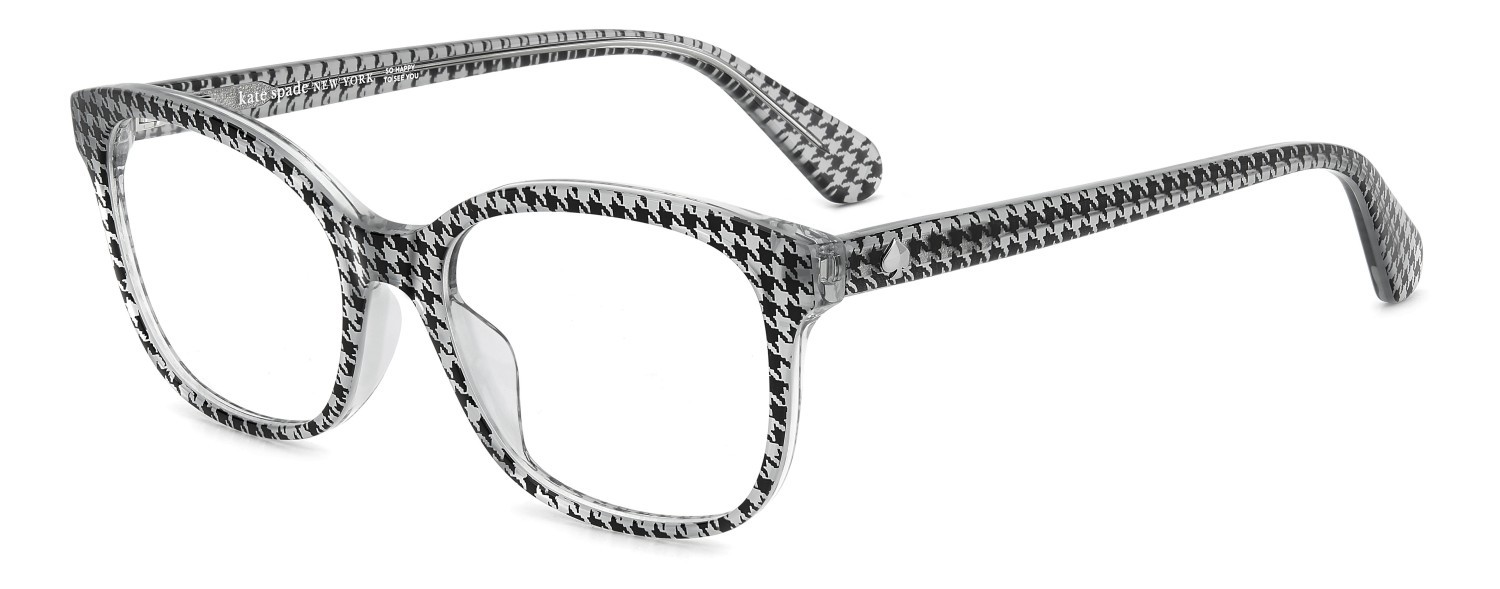 Occhiali da vista Kate Spade Ks Ora 109037 1EI colore black pattern grey forma ovale 