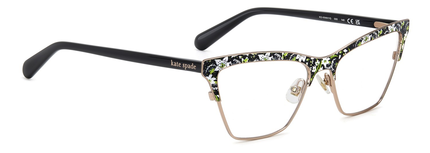 Occhiali da vista Kate Spade Ks Kinny/G 109039 000 colore rose gold forma cat eye 