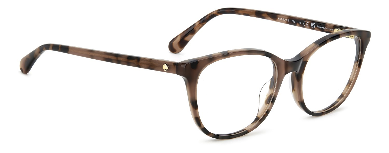 Eyeglasses Kate Spade Ks Delanie 109041 086 color havana shape cat eye 