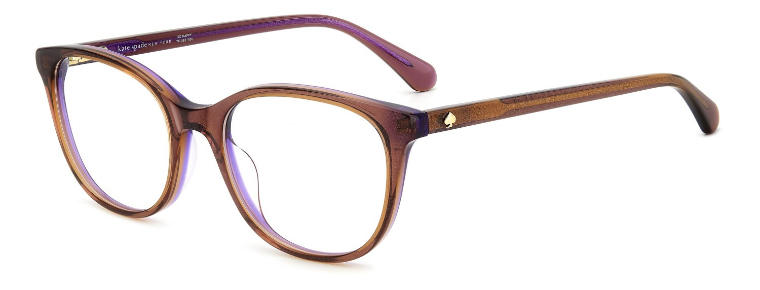 Occhiali da vista Kate Spade Ks Delanie 109041 B3V colore violet forma cat eye 