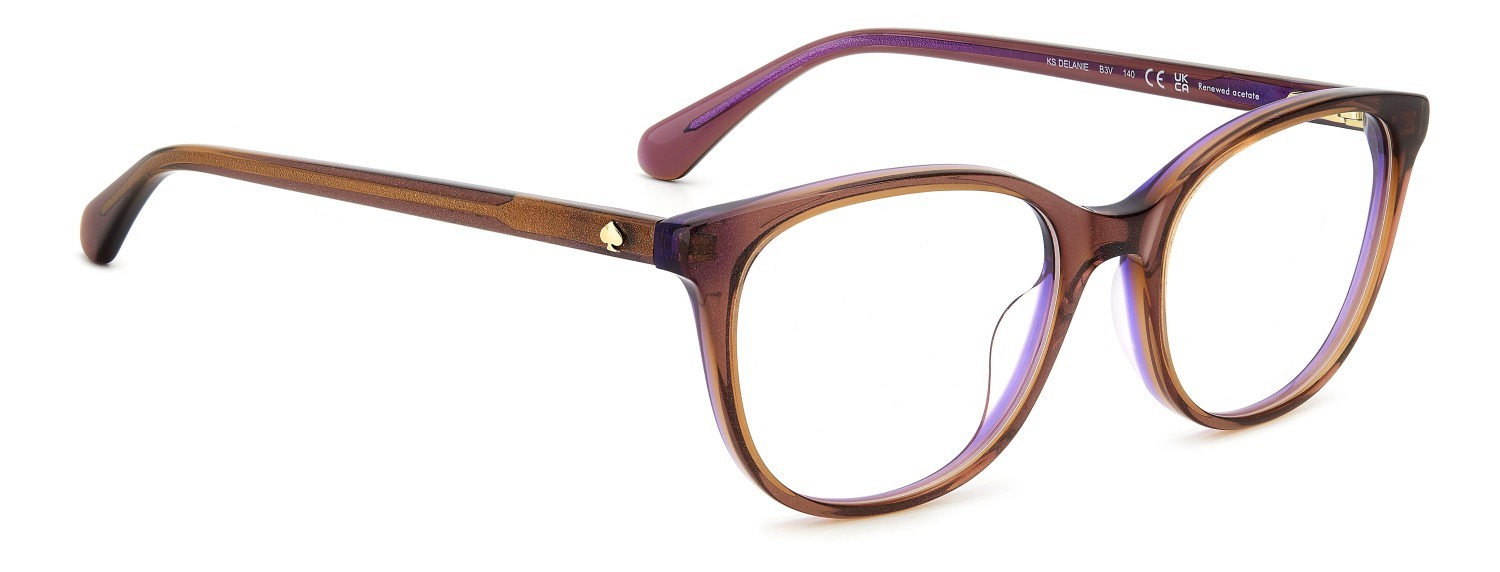 Occhiali da vista Kate Spade Ks Delanie 109041 B3V colore violet forma cat eye 
