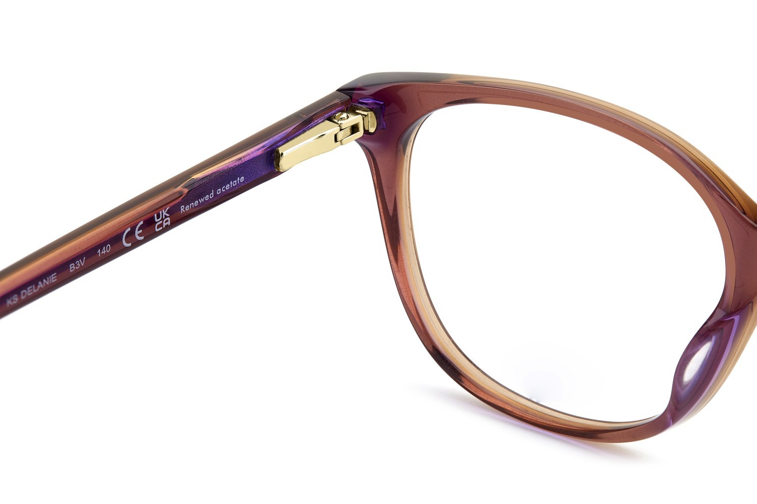 Occhiali da vista Kate Spade Ks Delanie 109041 B3V colore violet forma cat eye 