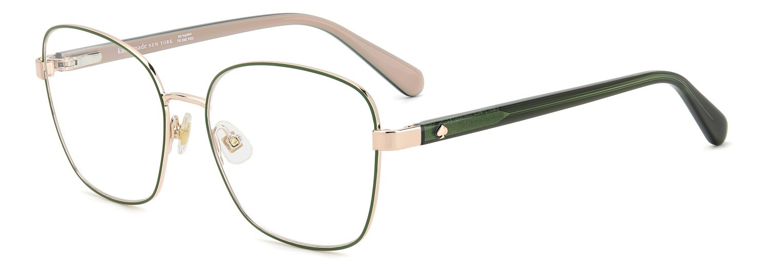 Occhiali da vista Kate Spade Ks Kora/G 109042 000 colore rose gold forma quadrato 