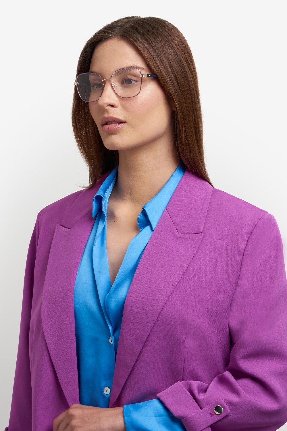Occhiali da vista Kate Spade Ks Kora/G 109042 S9E colore gold violet forma quadrato 