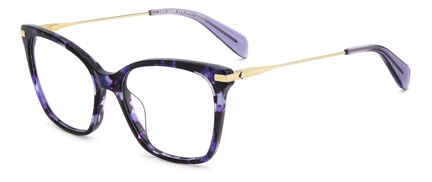 Eyeglasses Kate Spade Ks Teya 109043 HKZ color violet havana shape cat eye 