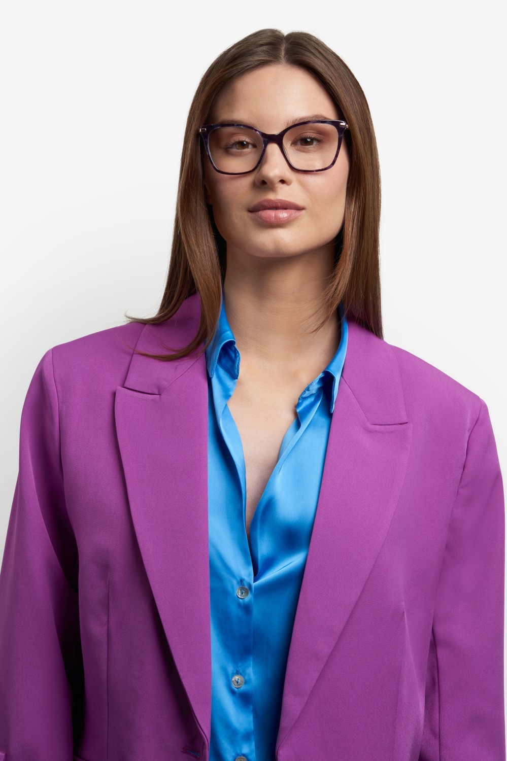 Eyeglasses Kate Spade Ks Teya 109043 HKZ color violet havana shape cat eye 