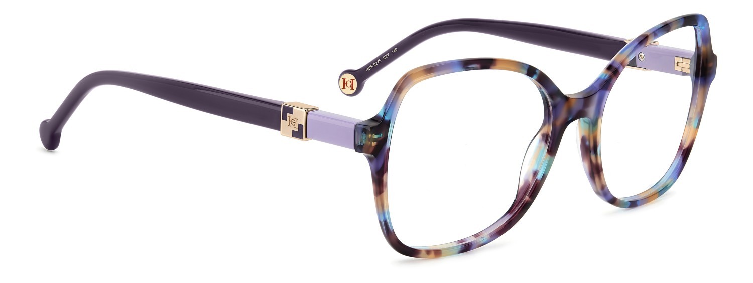 Occhiali da vista Carolina Herrera Her 0275 109047 0ZY colore blue violet havana forma farfalla 