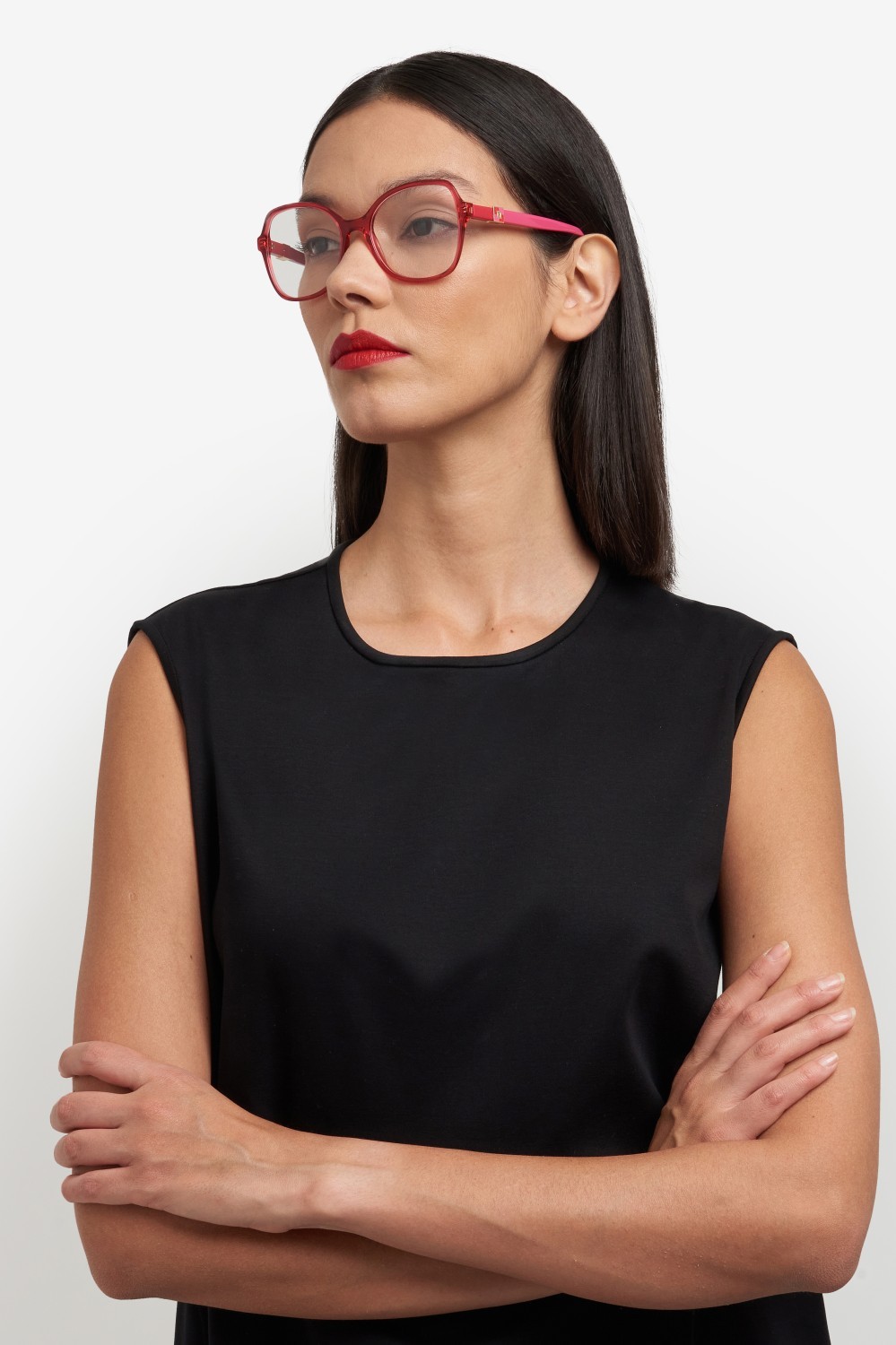 Occhiali da vista Carolina Herrera Her 0275 109047 C9A colore red forma farfalla 