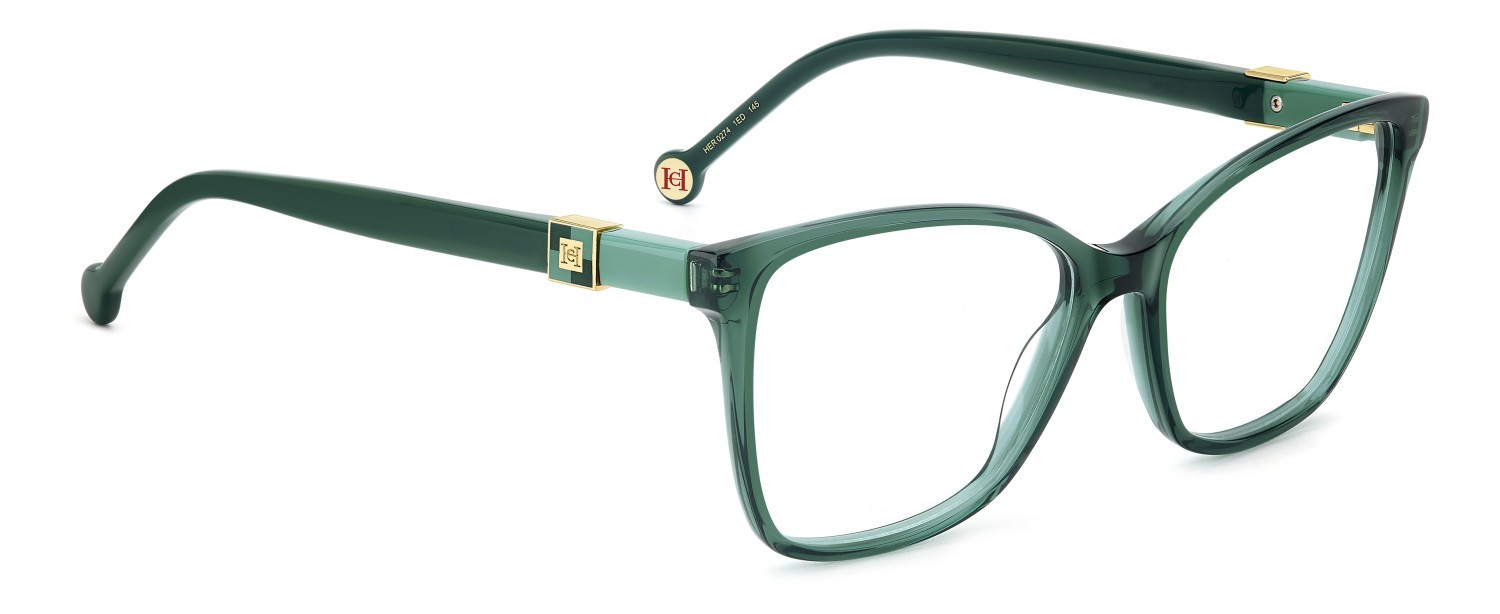 Eyeglasses Carolina Herrera Her 0274 109048 1ED color green shape rectangle 