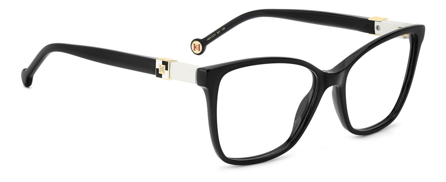 Occhiali da vista Carolina Herrera Her 0274 109048 807 colore black forma rettangolare 
