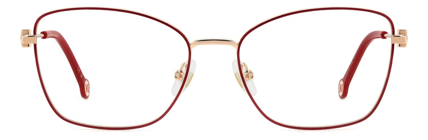 Eyeglasses Carolina Herrera Her 0277 109049 588 color redpink copper gold shape rectangle 