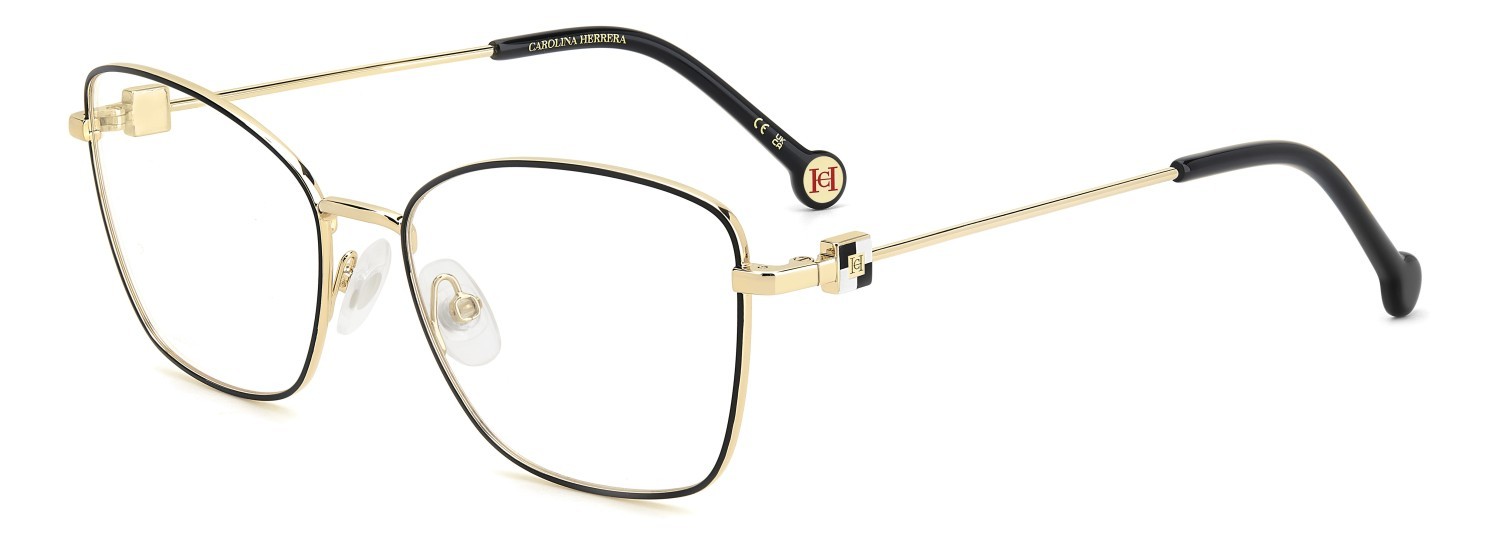 Occhiali da vista Carolina Herrera Her 0277 109049 I46 colore matte black gold forma rettangolare 