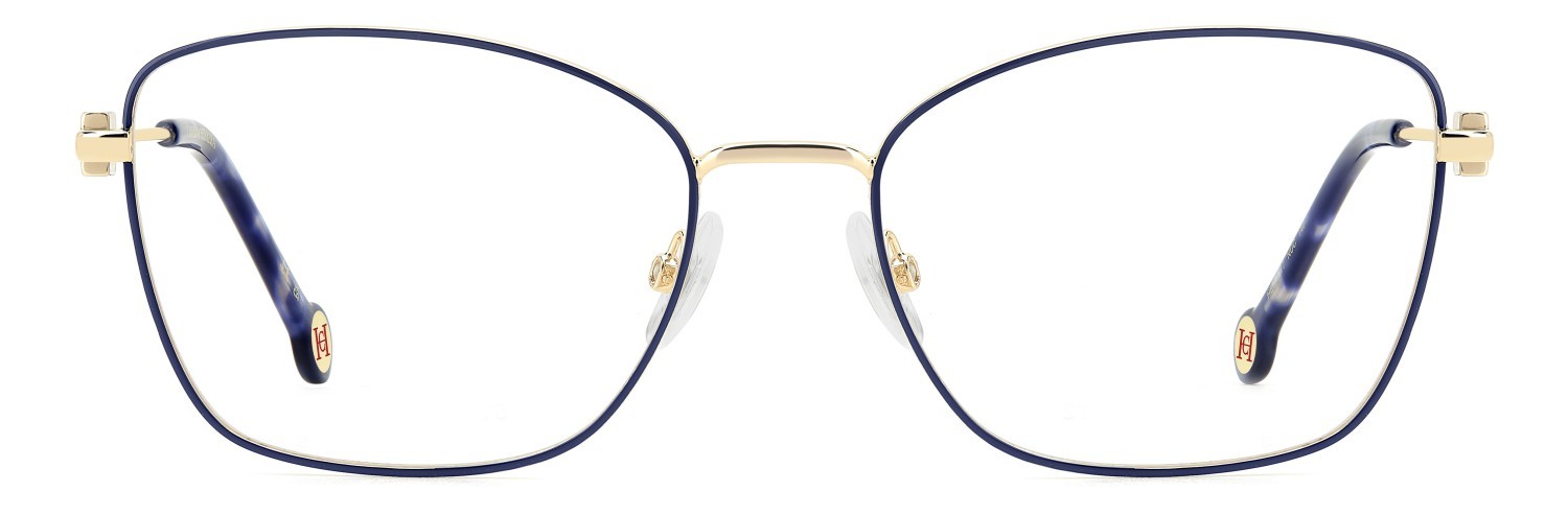 Occhiali da vista Carolina Herrera Her 0277 109049 NUC colore matte blue gold forma rettangolare 