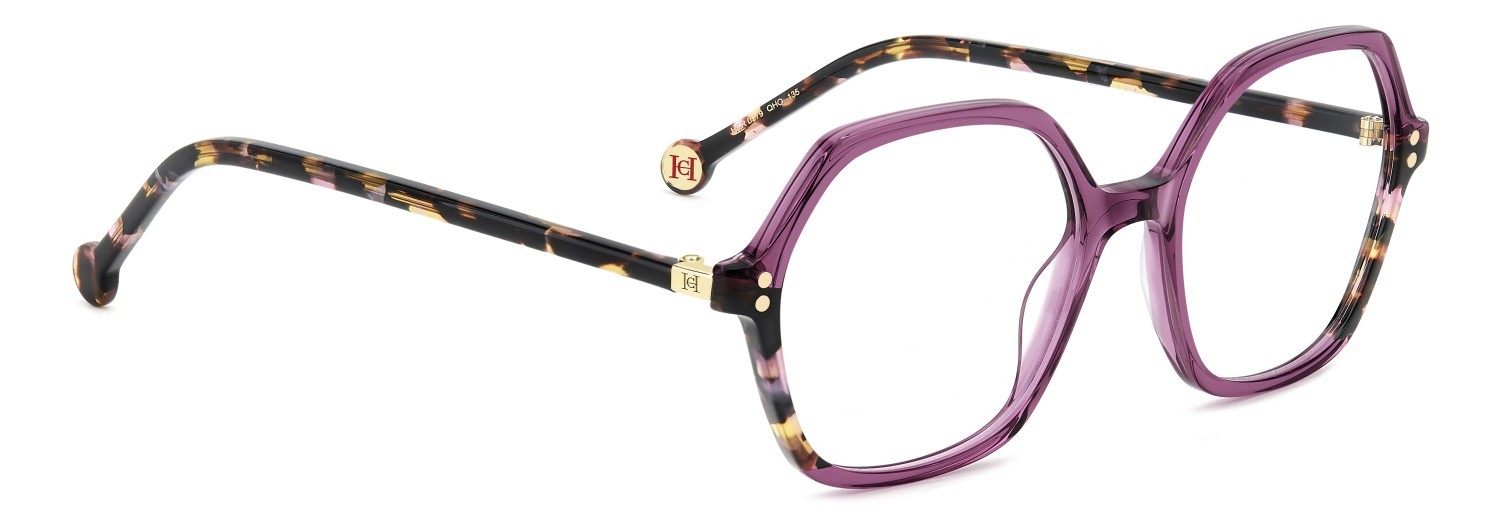 Eyeglasses Carolina Herrera Her 0279 109050 QHO color cyclamen shape rectangle 