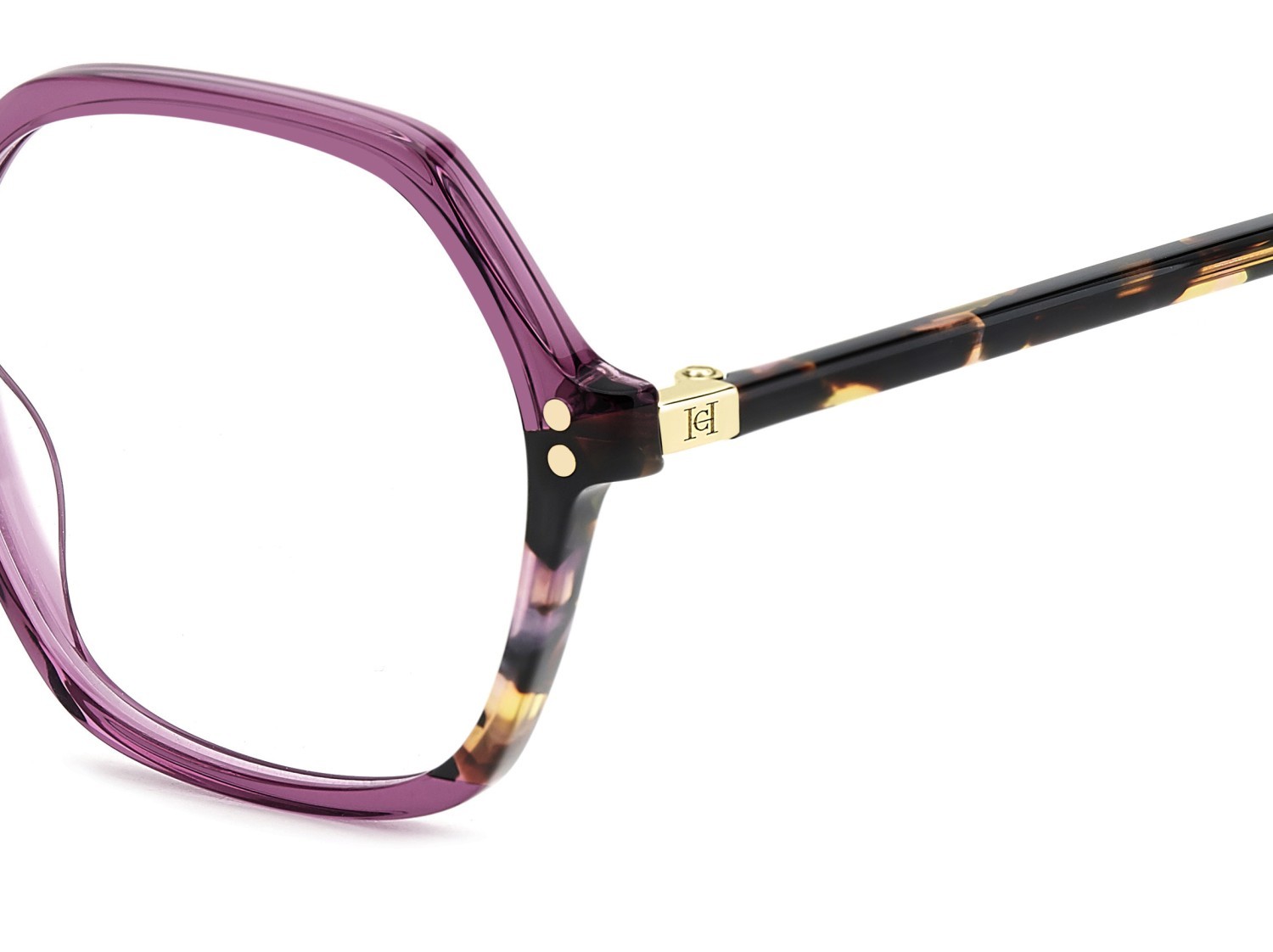 Eyeglasses Carolina Herrera Her 0279 109050 QHO color cyclamen shape rectangle 