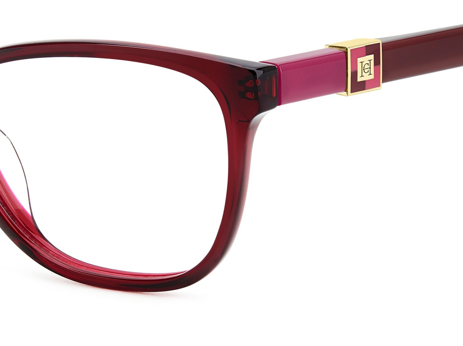 Eyeglasses Carolina Herrera Her 0276/G 109051 LHF color burgundy shape rectangle 