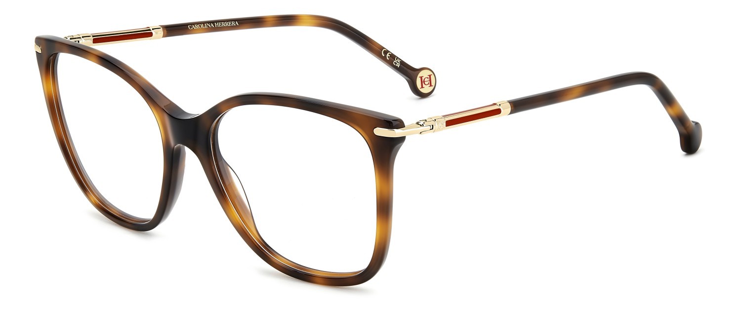 Brillen Carolina Herrera Her 0270 109053 086 farbe havana form rechteckig 