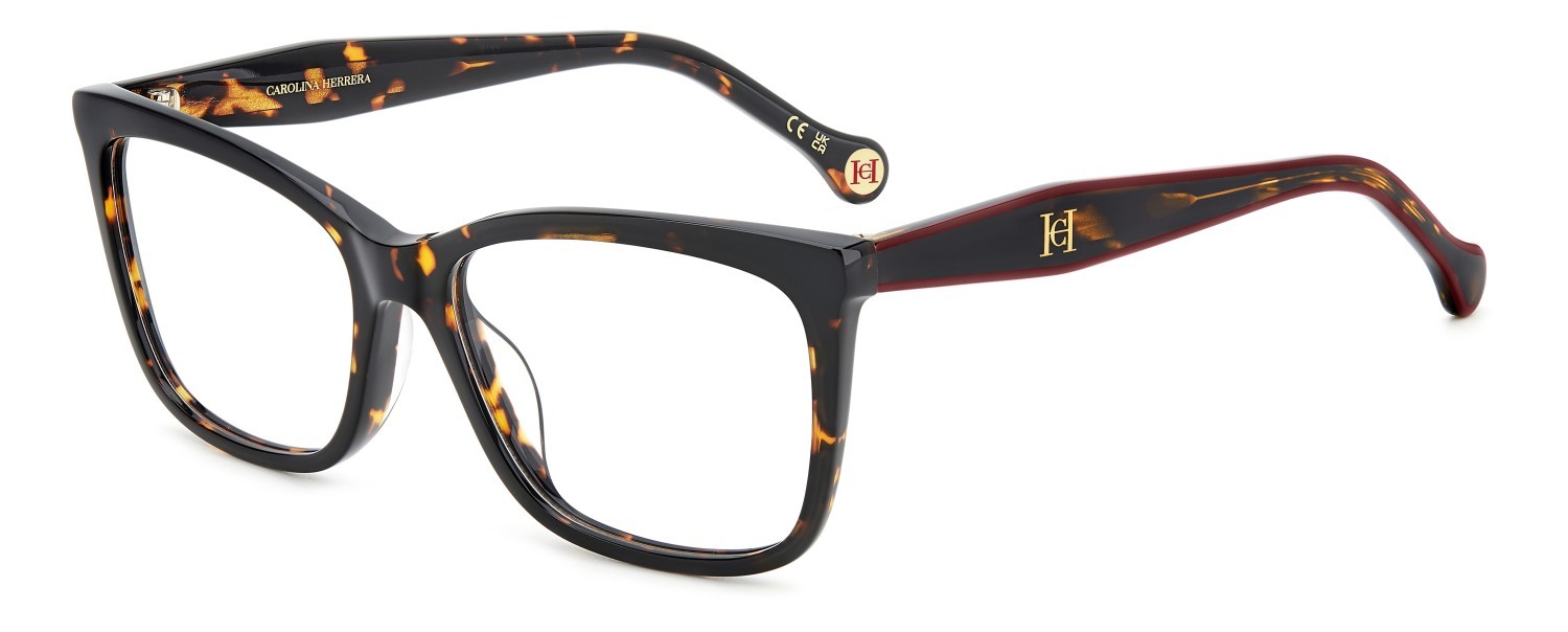Eyeglasses Carolina Herrera Her 0260/G 109055 086 color havana shape rectangle 