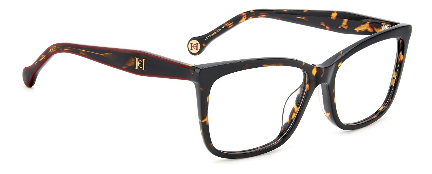Eyeglasses Carolina Herrera Her 0260/G 109055 086 color havana shape rectangle 