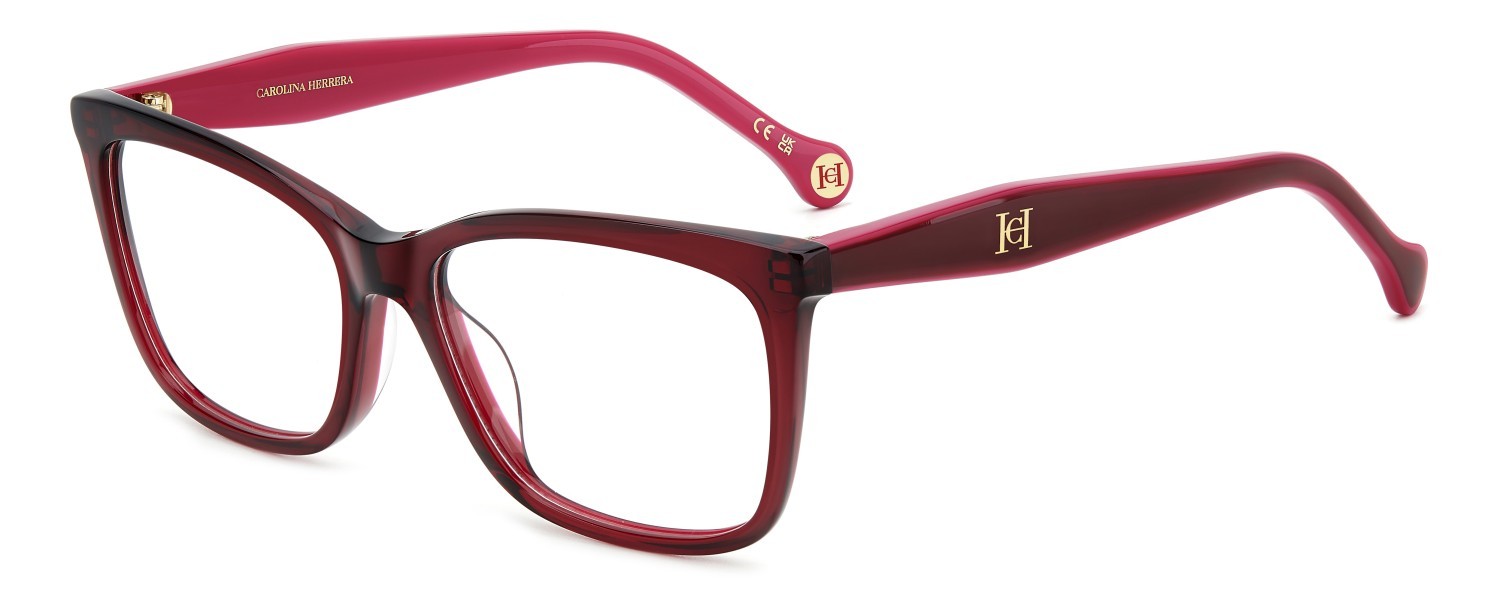 Eyeglasses Carolina Herrera Her 0260/G 109055 LHF color burgundy shape rectangle 