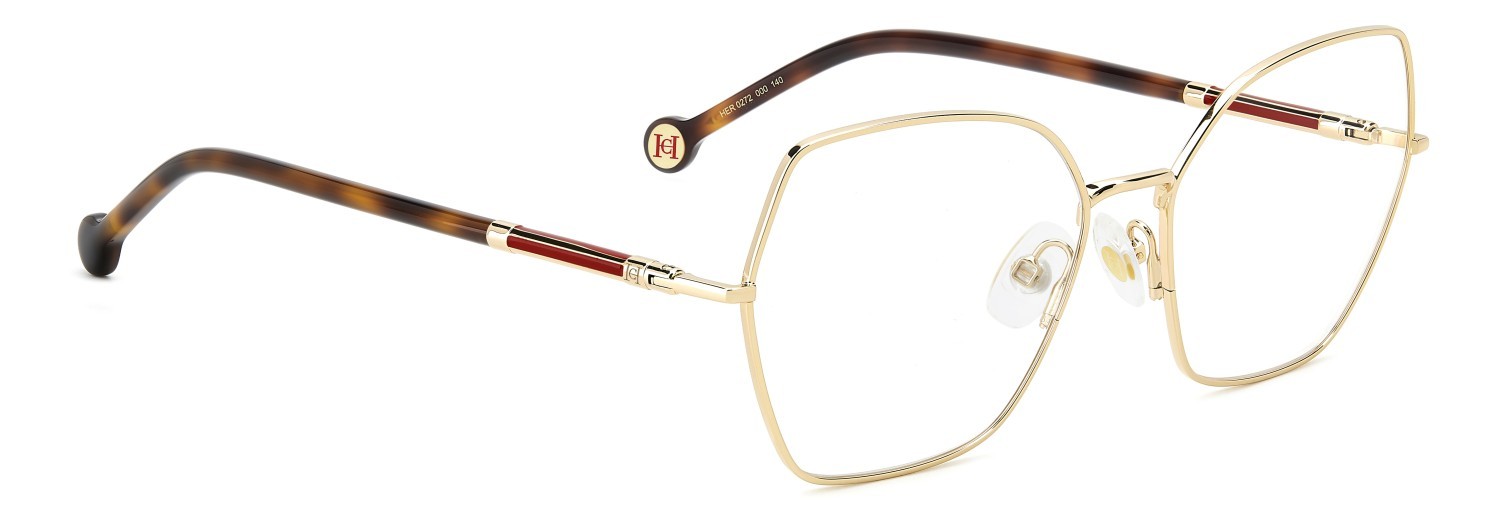 Occhiali da vista Carolina Herrera Her 0272 109056 000 colore rose gold forma farfalla 