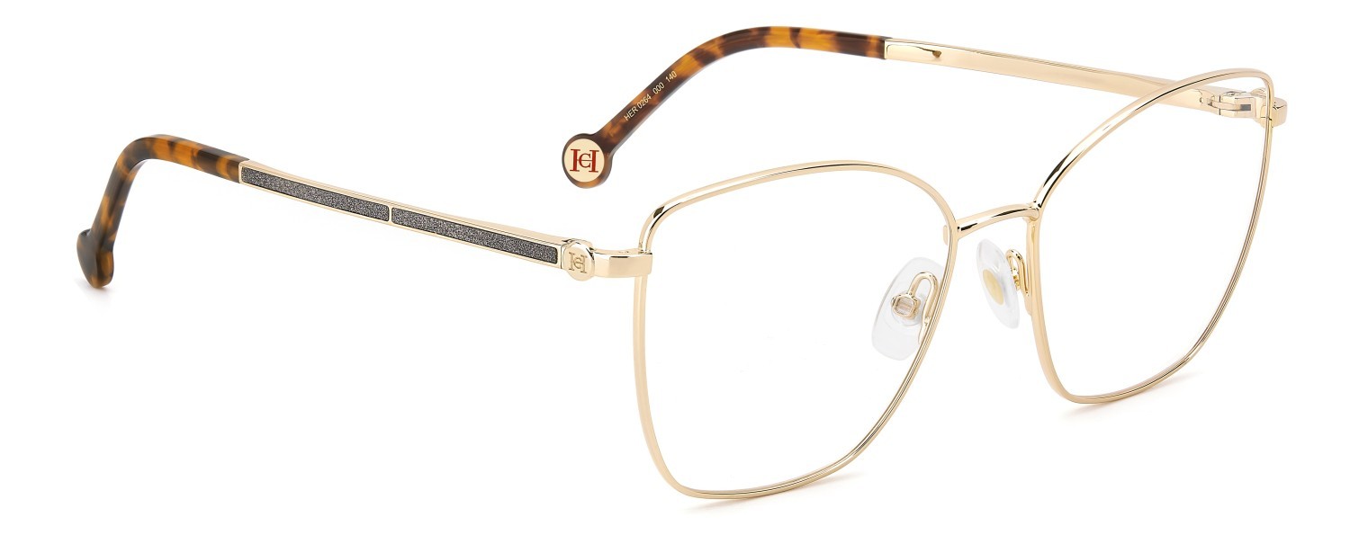 Occhiali da vista Carolina Herrera Her 0264 109057 000 colore rose gold forma farfalla 