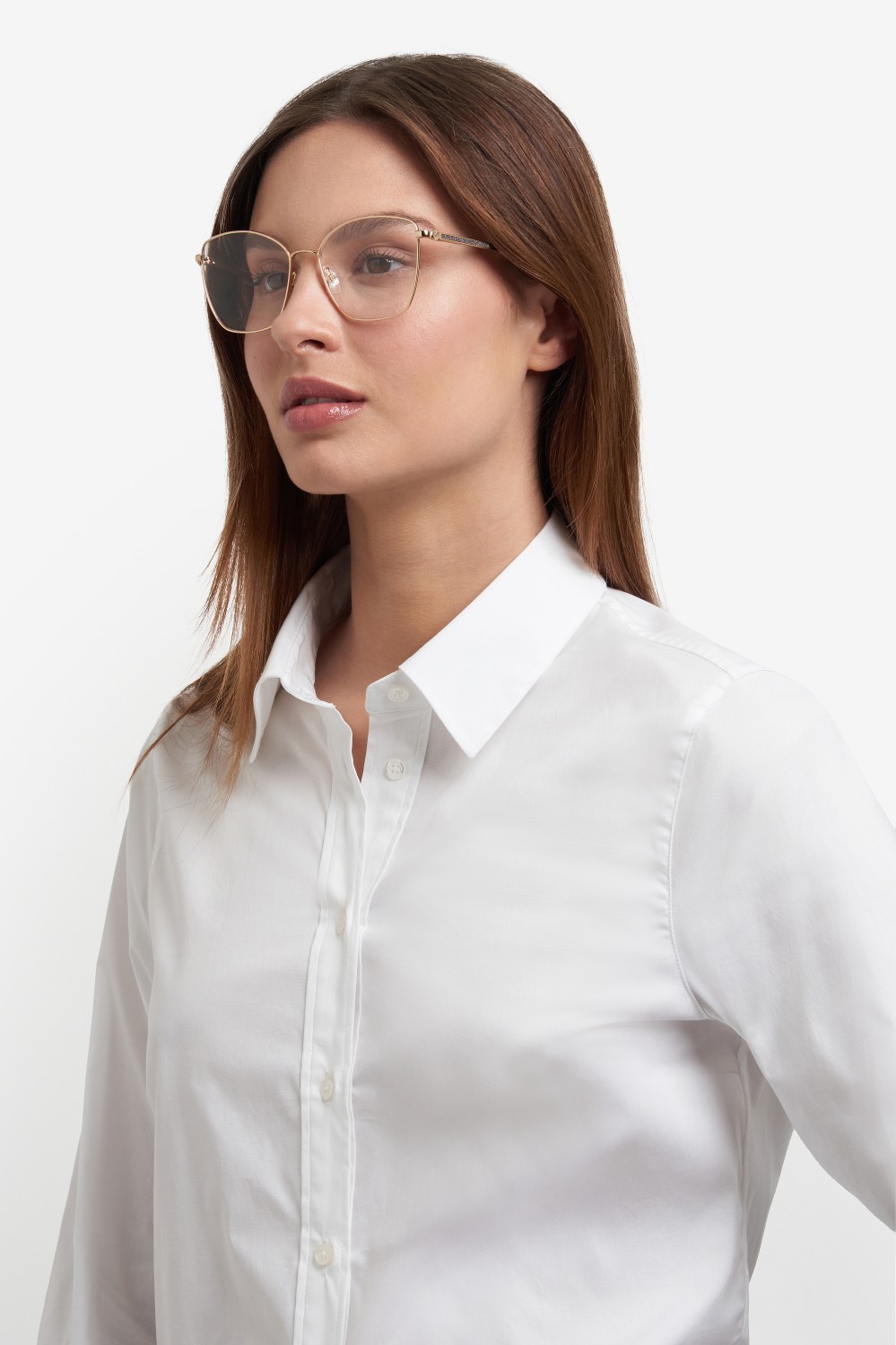 Occhiali da vista Carolina Herrera Her 0264 109057 000 colore rose gold forma farfalla 