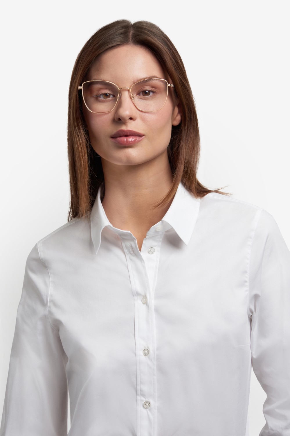 Occhiali da vista Carolina Herrera Her 0264 109057 000 colore rose gold forma farfalla 
