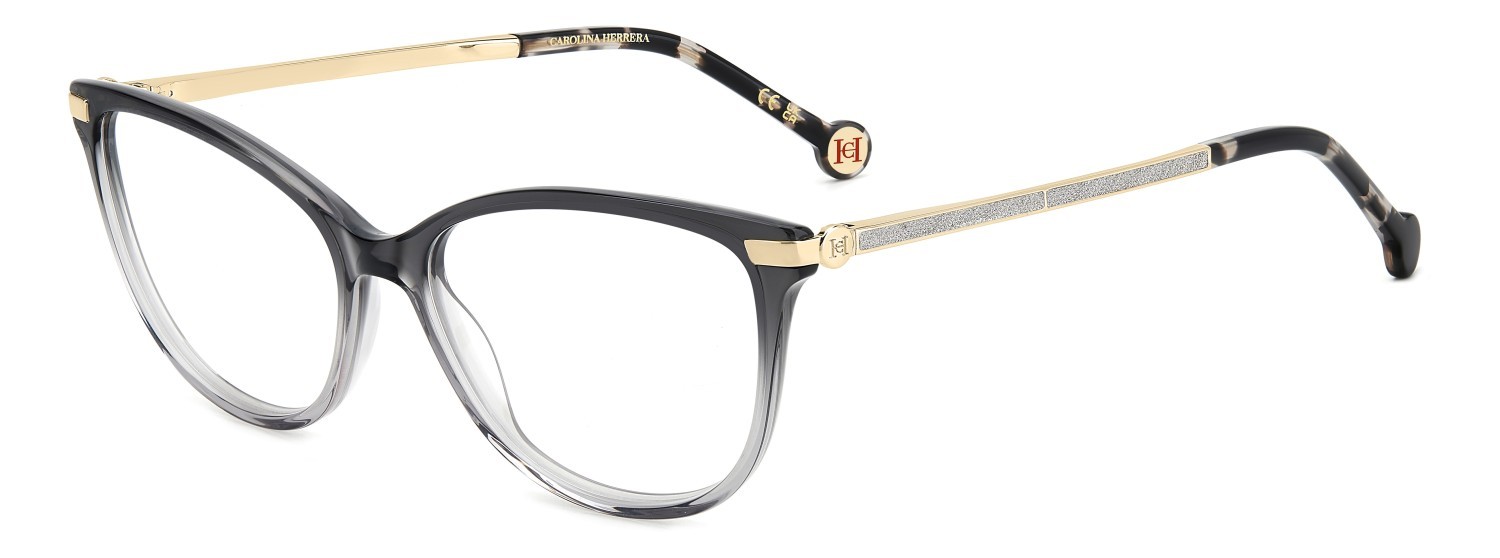 Eyeglasses Carolina Herrera Her 0263 109058 2M0 color shaded grey shape rectangle 