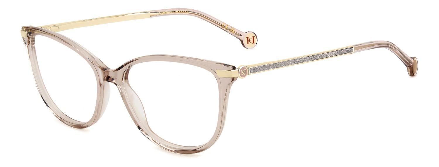 Eyeglasses Carolina Herrera Her 0263 109058 35J color pink shape rectangle 