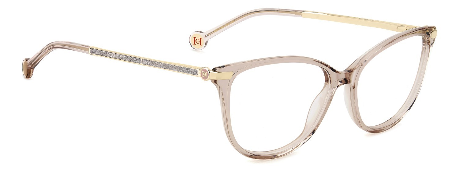 Eyeglasses Carolina Herrera Her 0263 109058 35J color pink shape rectangle 
