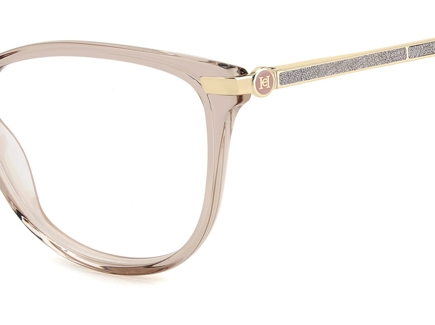 Eyeglasses Carolina Herrera Her 0263 109058 35J color pink shape rectangle 