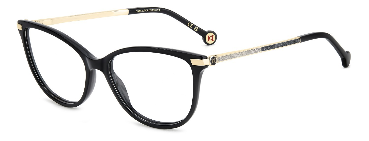 Occhiali da vista Carolina Herrera Her 0263 109058 807 colore black forma rettangolare 
