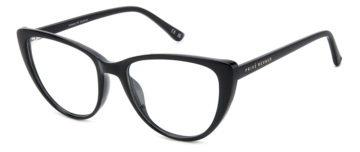 Brillen Privé Revaux Causeway 109107 807 farbe black form cat-eye 