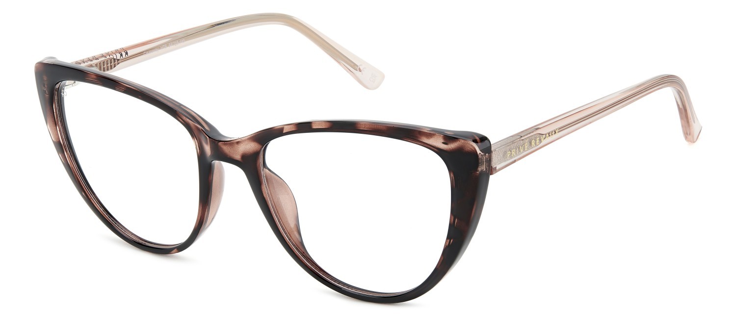Eyeglasses Privé Revaux Causeway 109107 HT8 color pink havana shape cat eye 