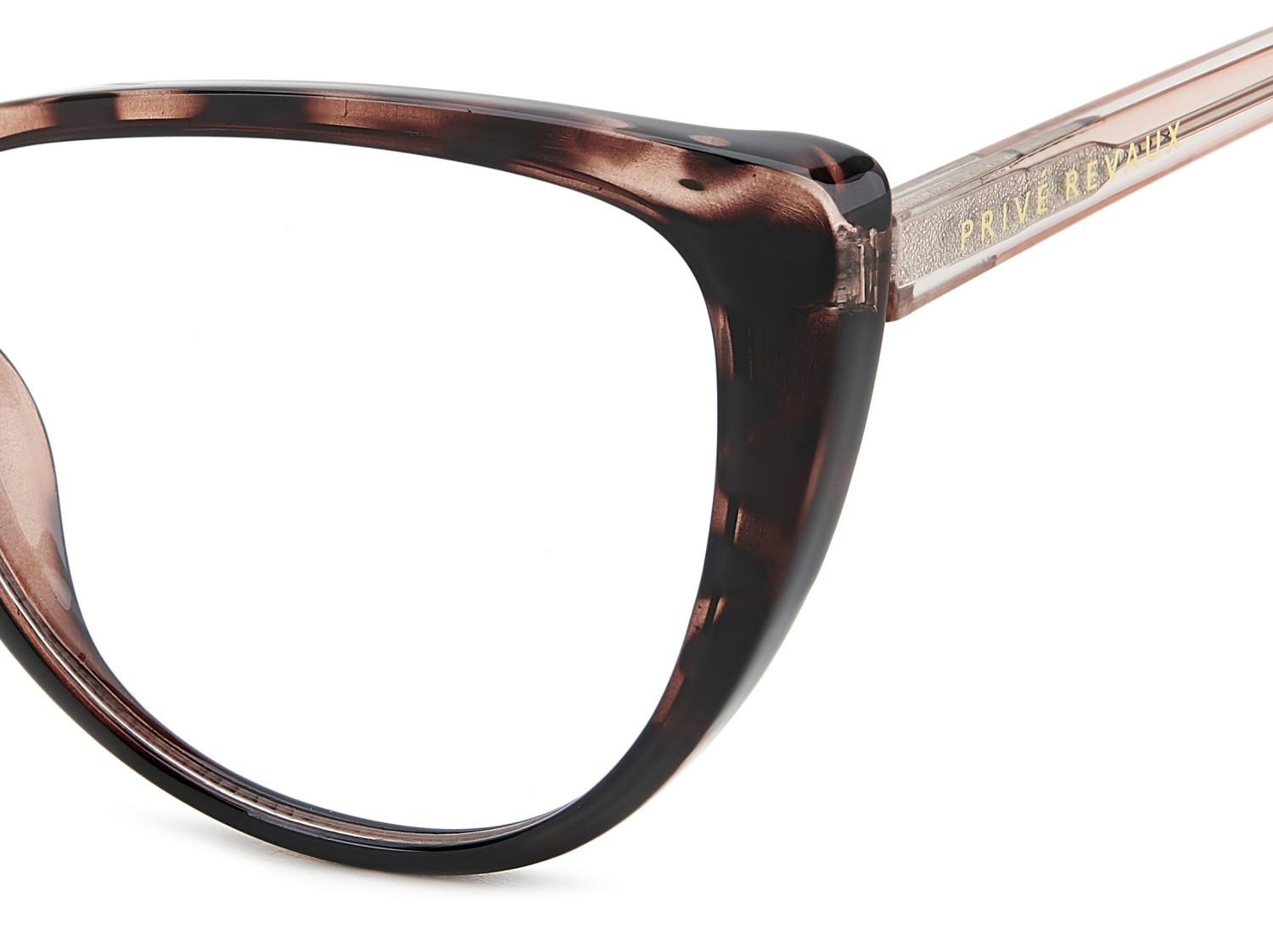 Eyeglasses Privé Revaux Causeway 109107 HT8 color pink havana shape cat eye 
