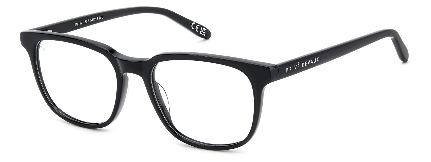 Eyeglasses Privé Revaux Marina 109115 807 color black shape square 