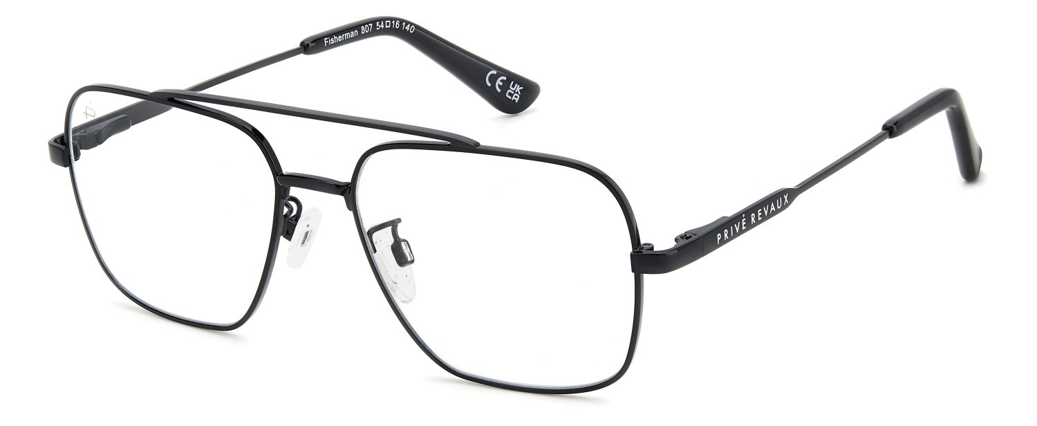 Eyeglasses Privé Revaux Fisherman 109116 807 color black shape navigator 