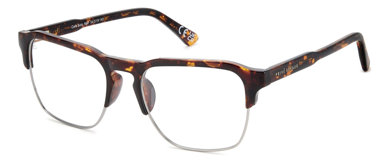 Eyeglasses Privé Revaux Cafe Solo 109117 N9P color matte havana shape square 