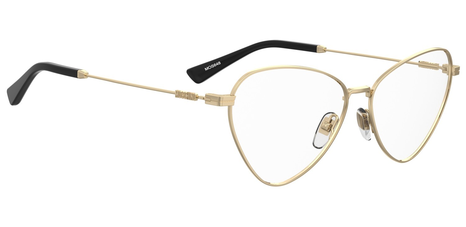 Brillen Moschino Mos648 109176 000 farbe rose gold form cat-eye 