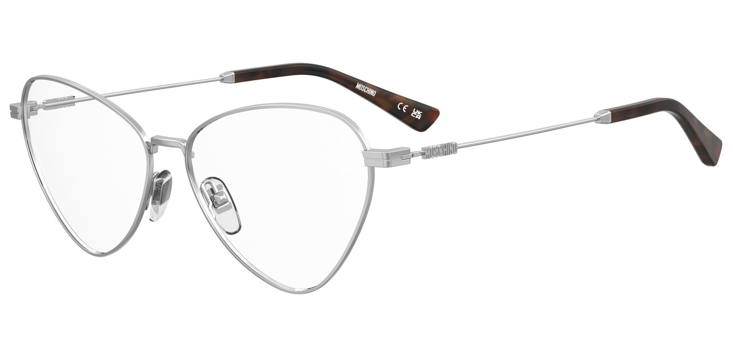 Occhiali da vista Moschino Mos648 109176 010 colore palladium forma cat eye 