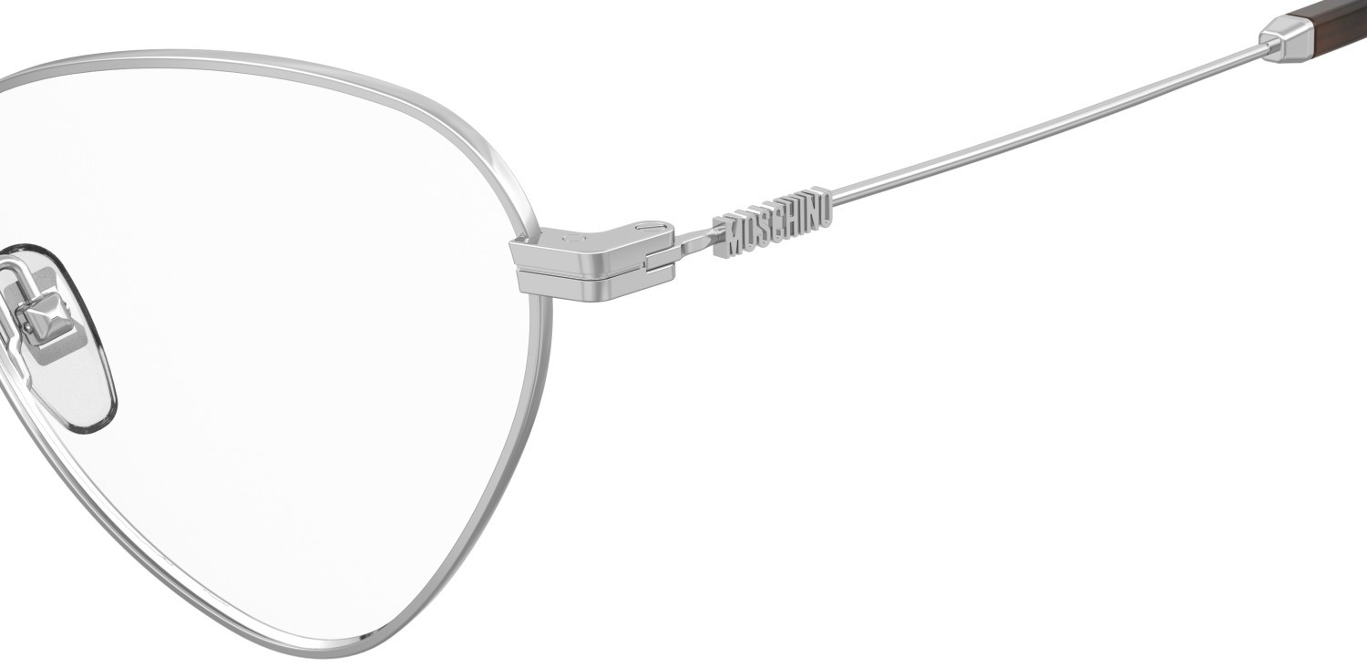 Occhiali da vista Moschino Mos648 109176 010 colore palladium forma cat eye 