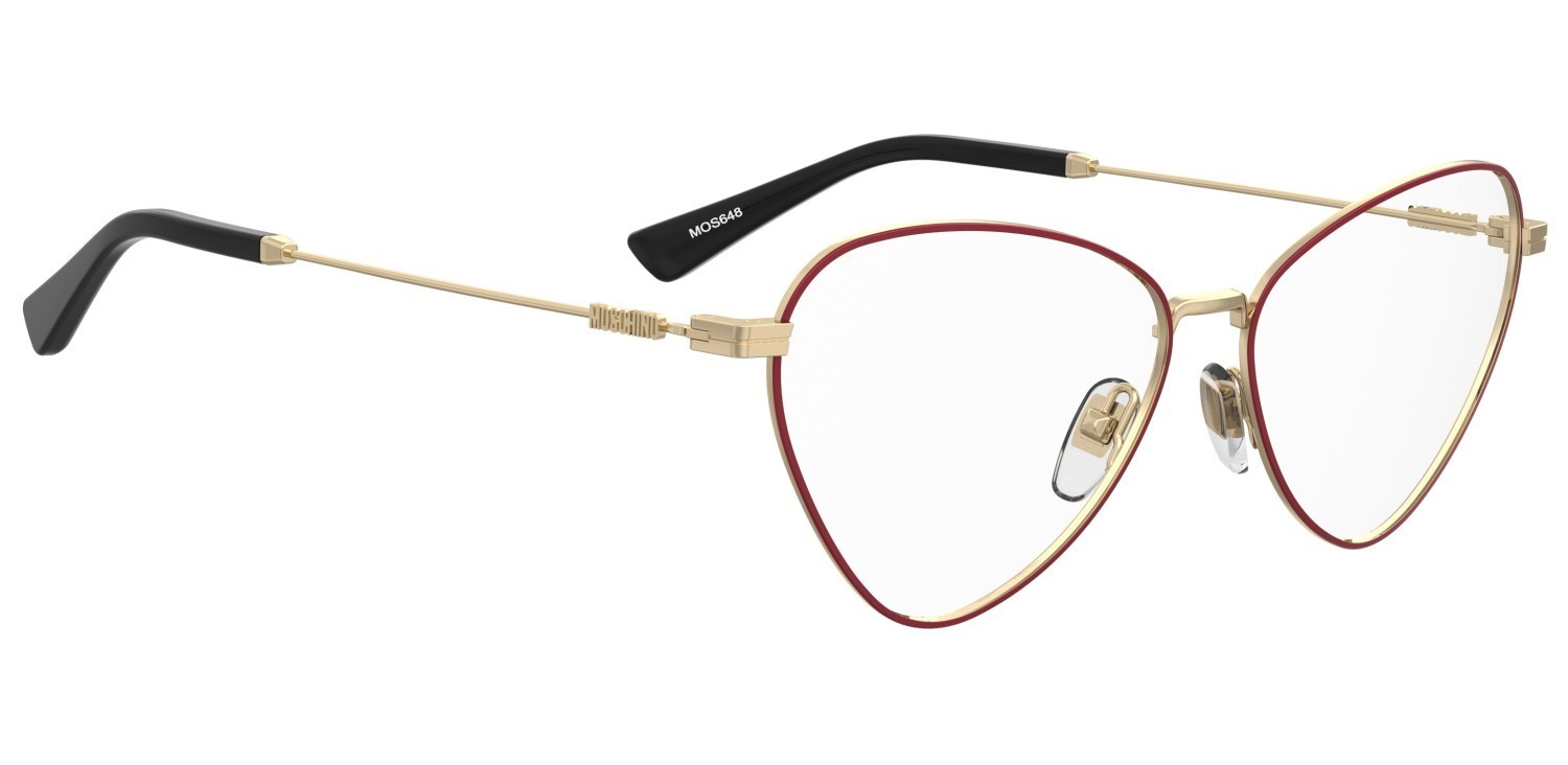 Occhiali da vista Moschino Mos648 109176 AU2 colore red gold forma cat eye 