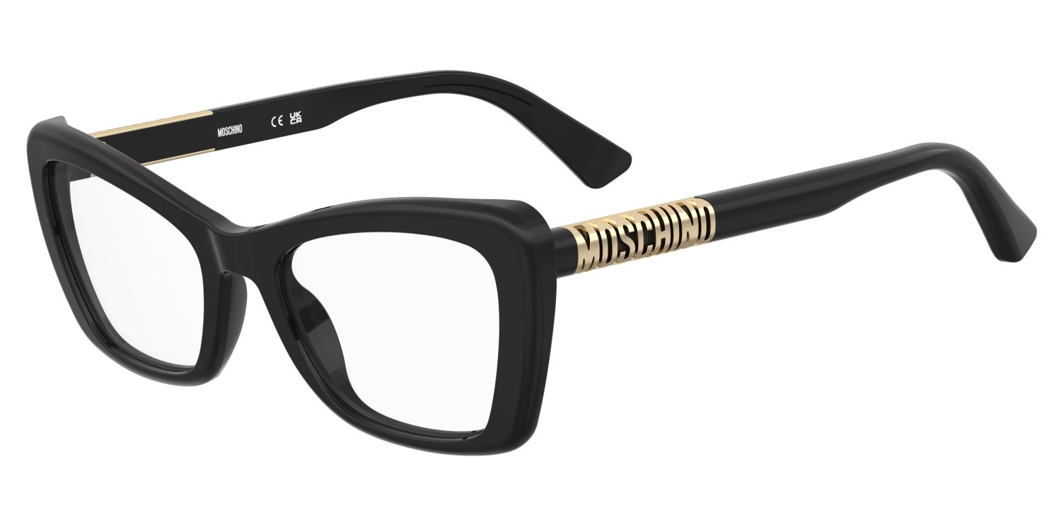 Occhiali da vista Moschino Mos649 109177 2M2 colore black gold forma farfalla 