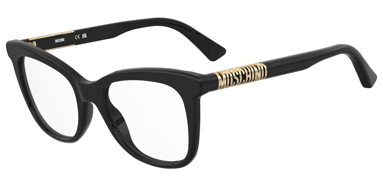 Occhiali da vista Moschino Mos650 109178 2M2 colore black gold forma rettangolare 